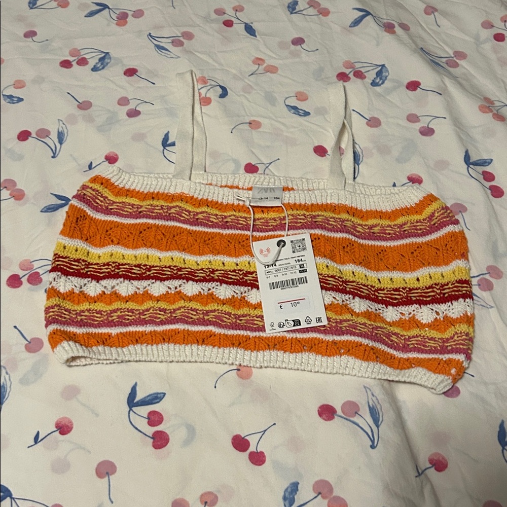 NWT Zara sweater bra top